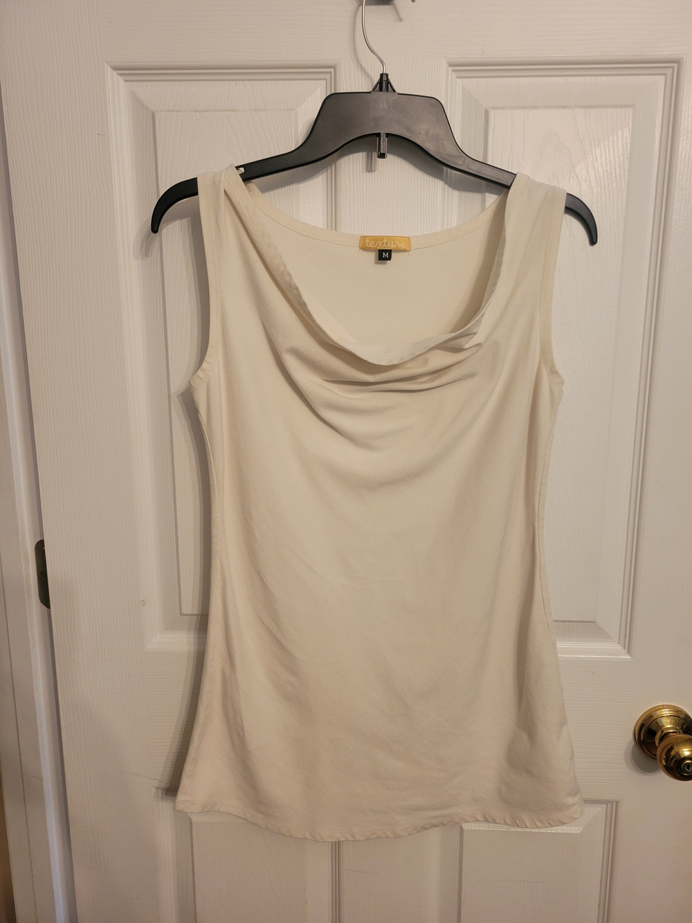 Cream Cowl Neck Camisole Top